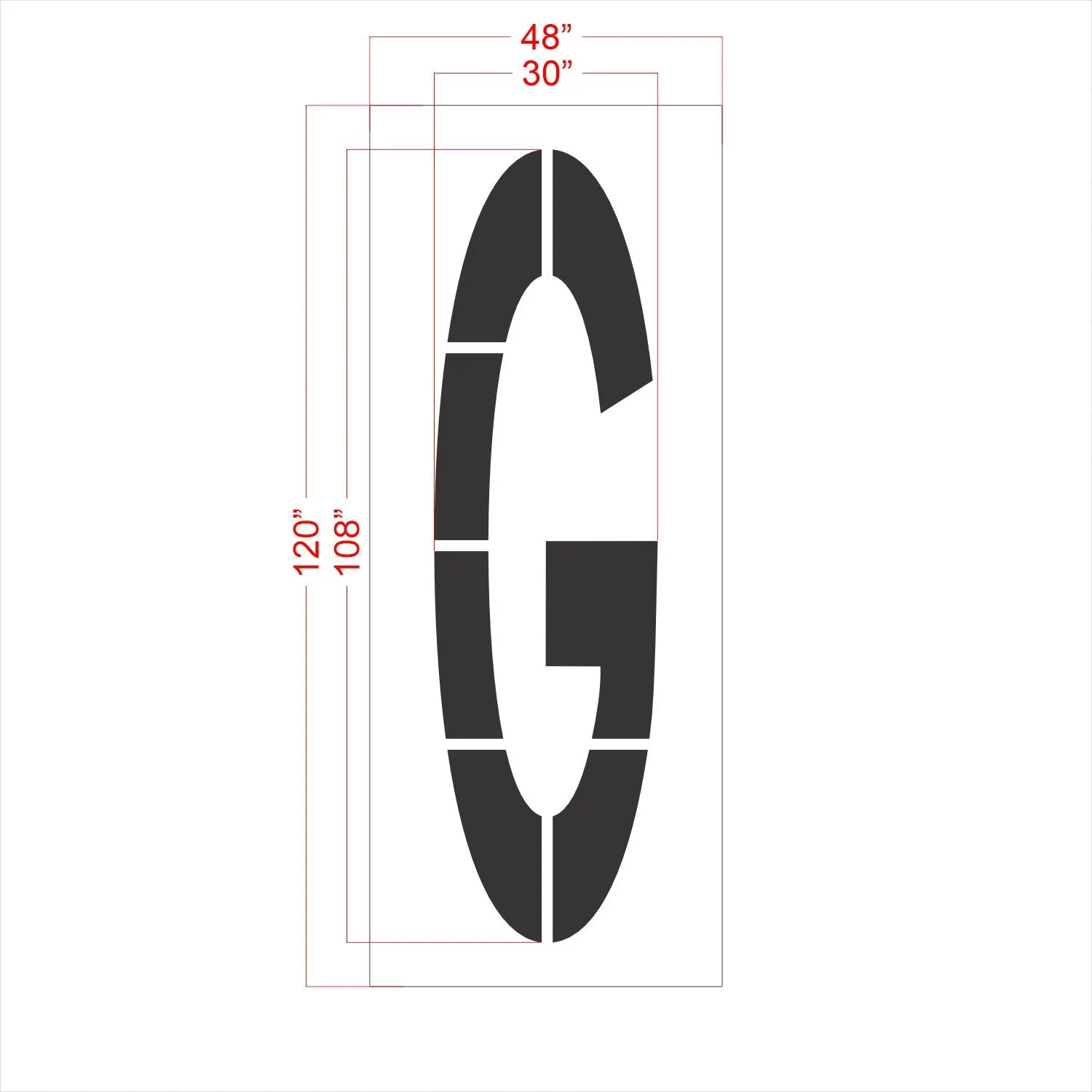 108" FAA Airport Stencil Kit