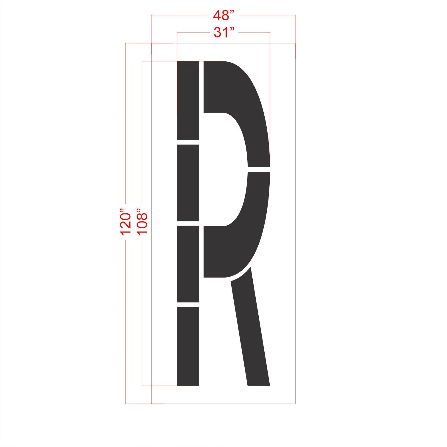 108" FAA Airport Stencil Kit