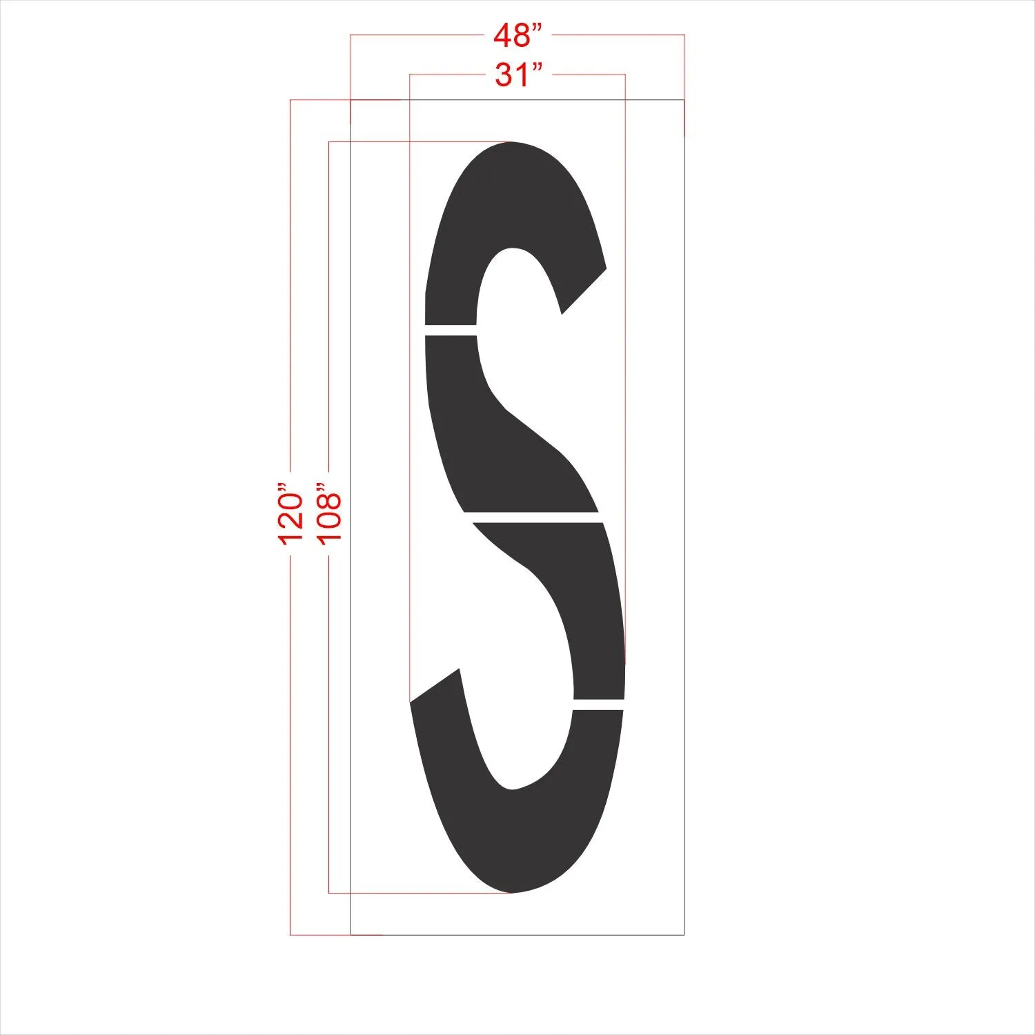 108" FAA Airport Stencil Kit