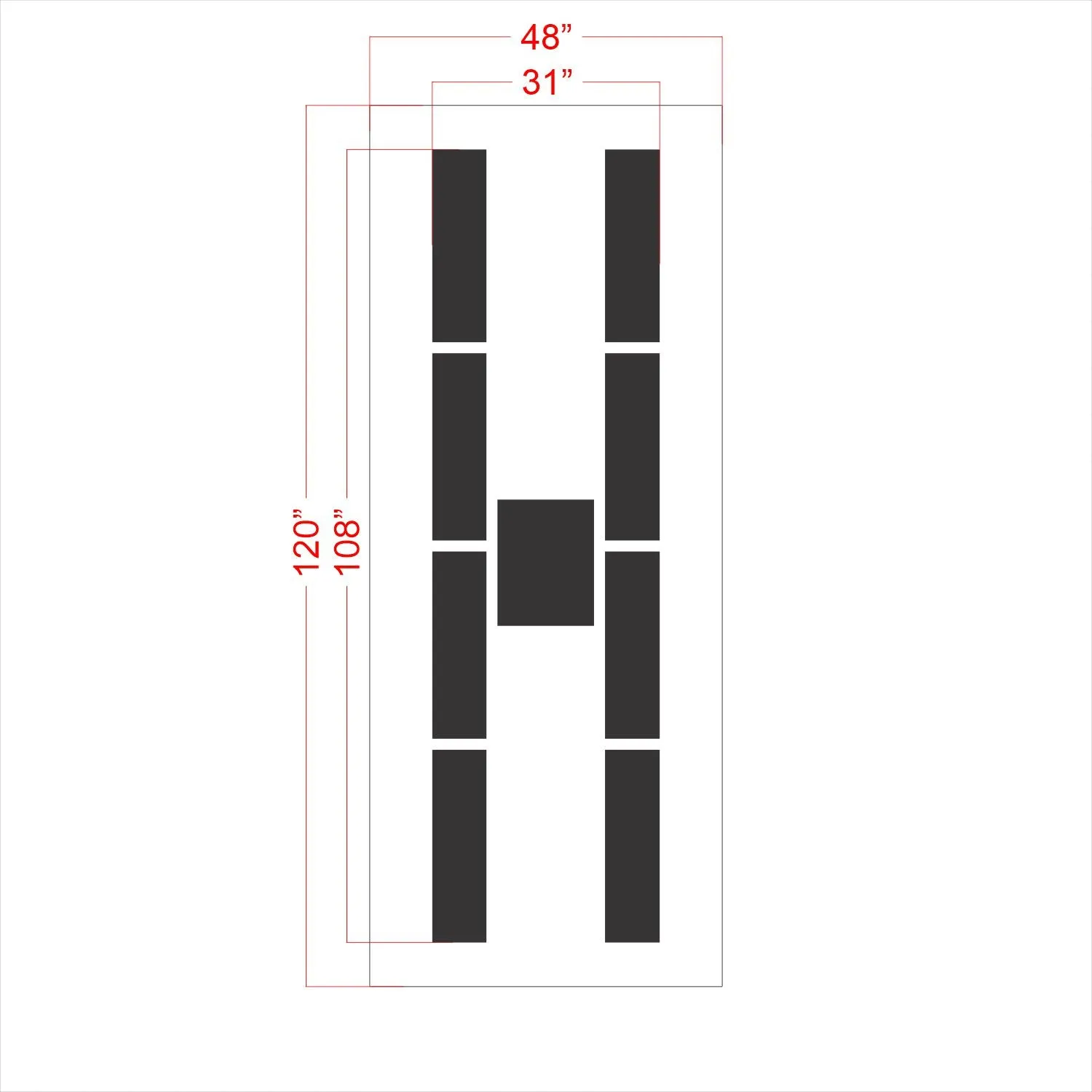 108" FAA Airport Stencil Kit