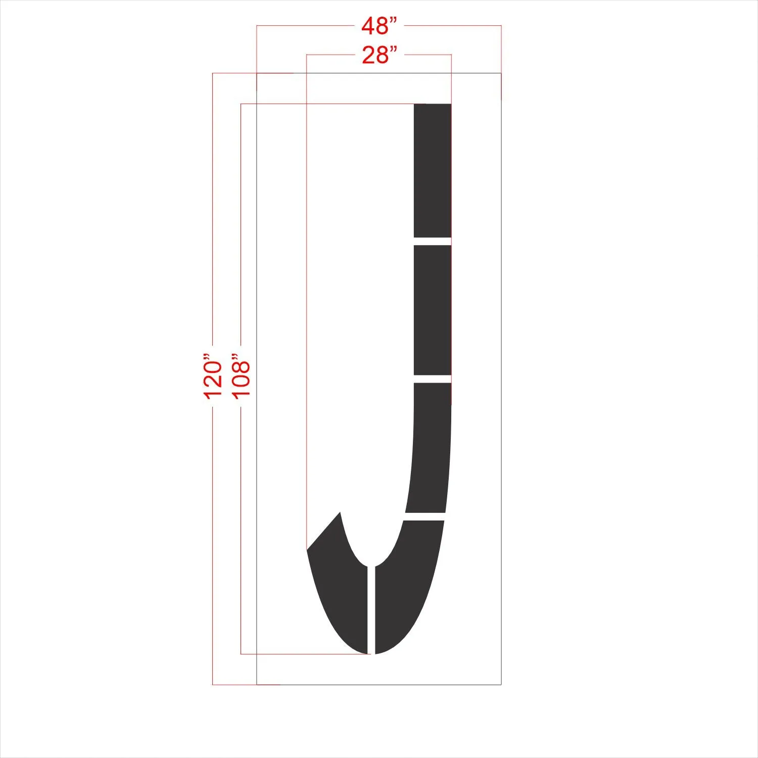 108" FAA Airport Stencil Kit