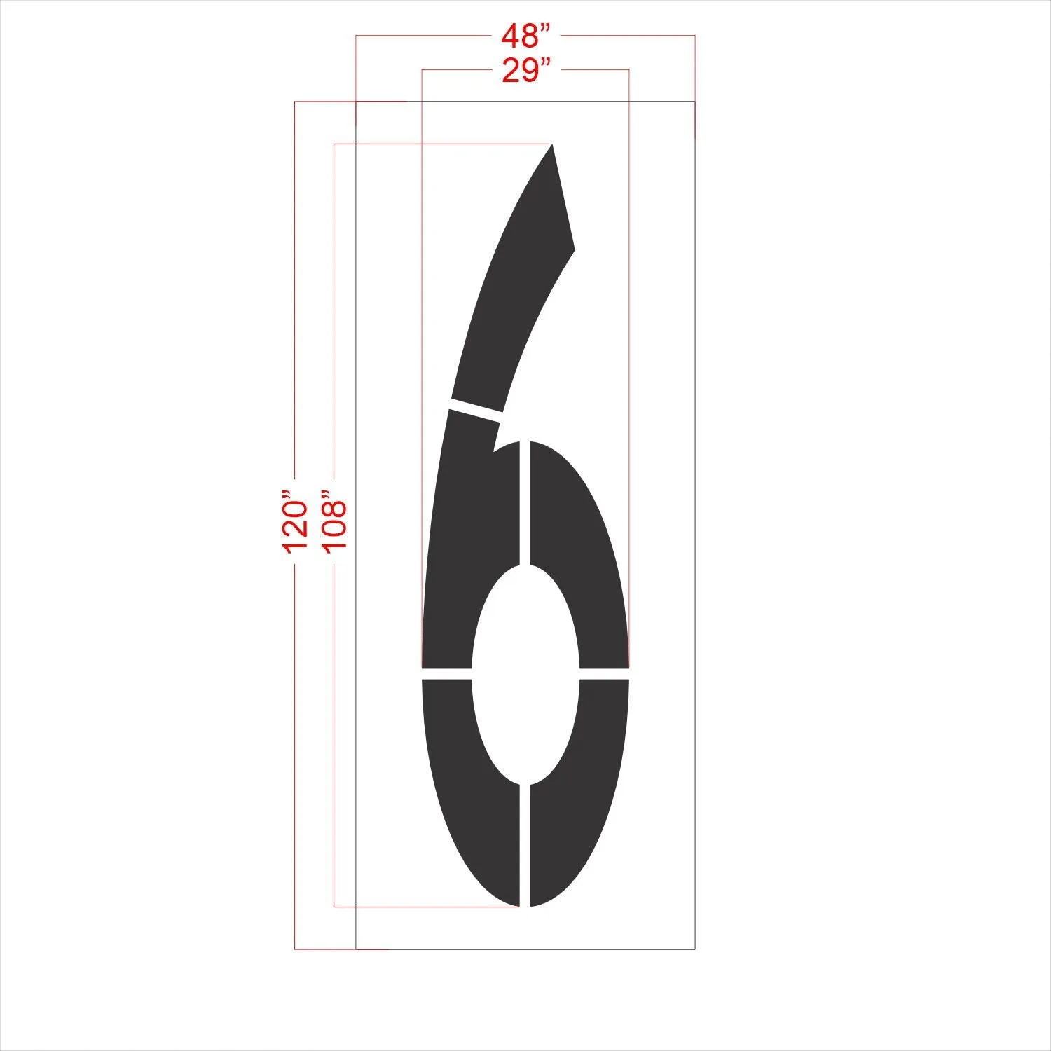 108" FAA Airport Stencil Kit