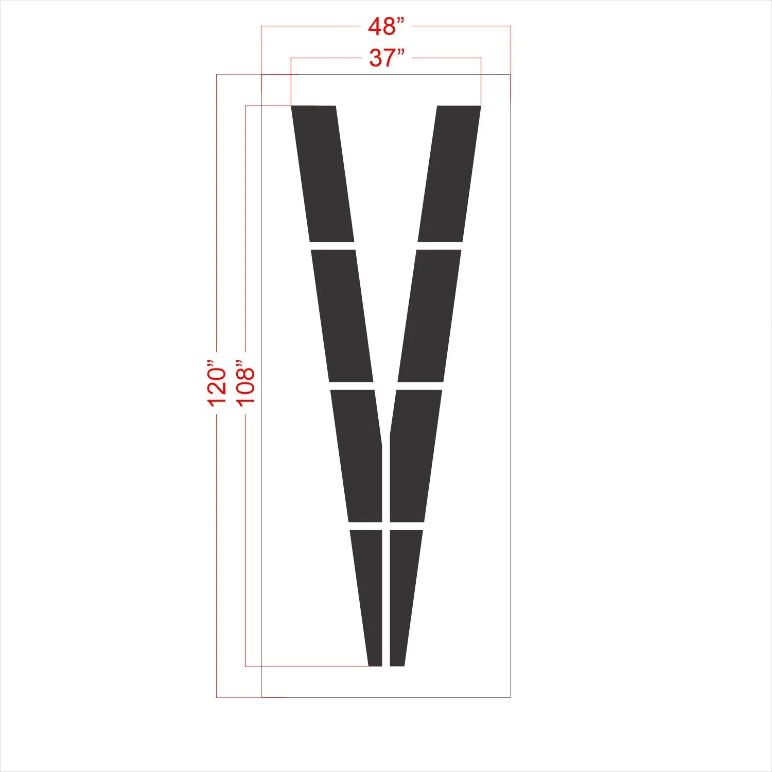 108" FAA Airport Stencil Kit