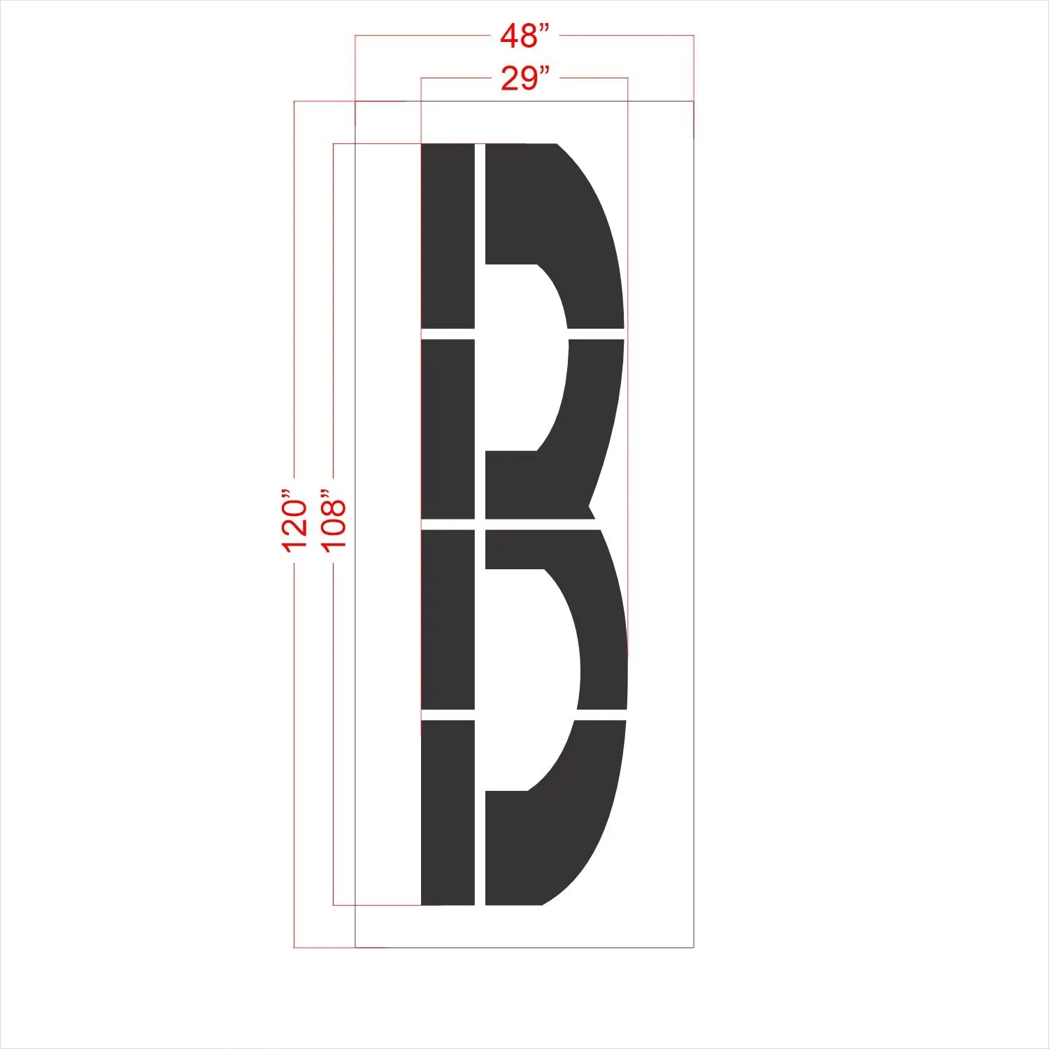 108" FAA Airport Stencil Kit