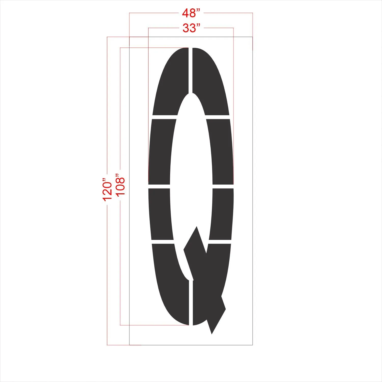 108" FAA Airport Stencil Kit