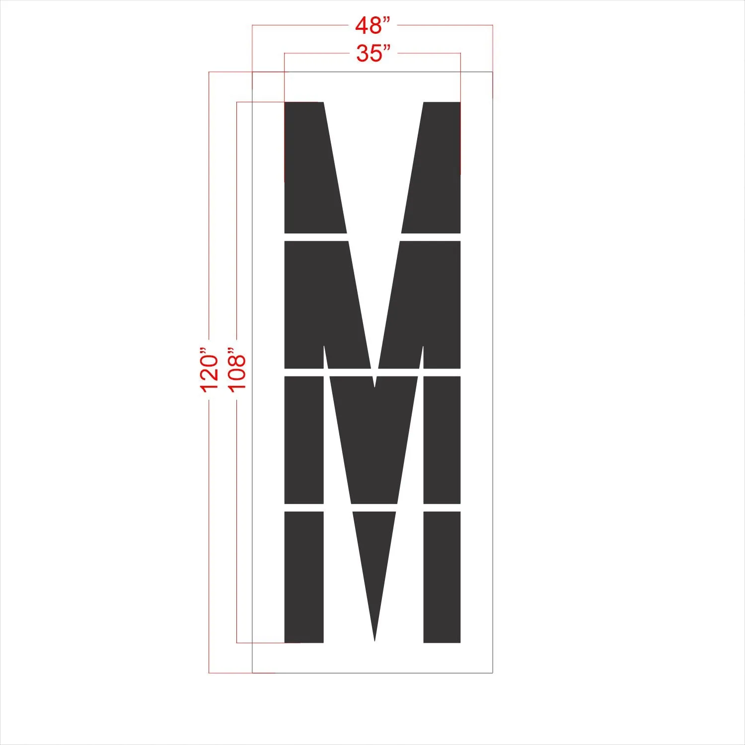 108" FAA Airport Stencil Kit