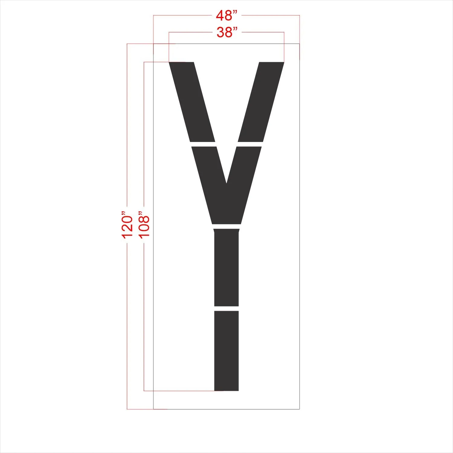 108" FAA Airport Stencil Kit