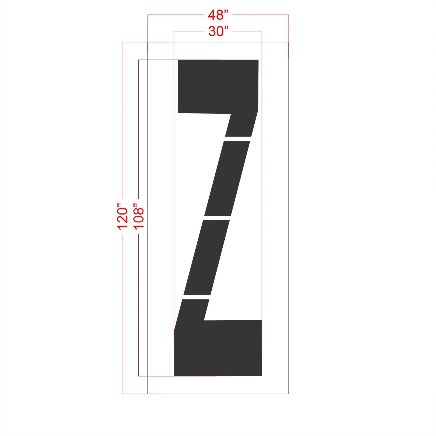 108" FAA Airport Stencil Kit