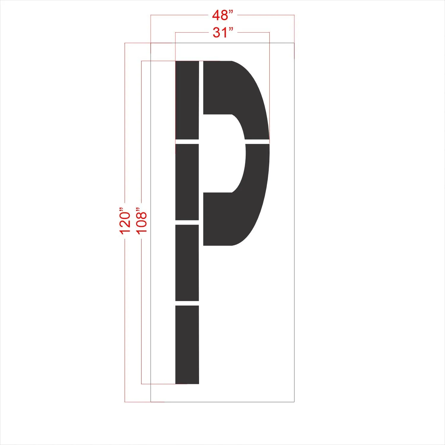 108" FAA Airport Stencil Kit