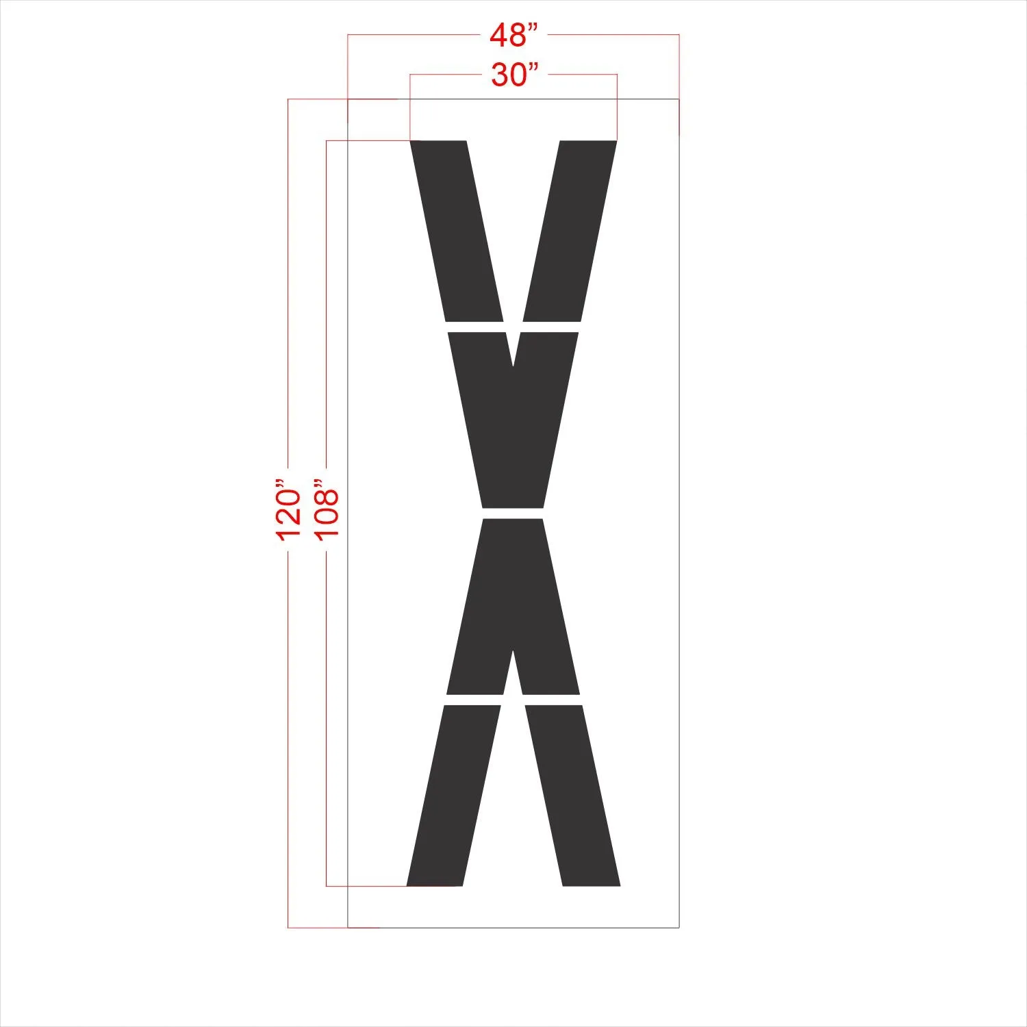 108" FAA Airport Stencil Kit