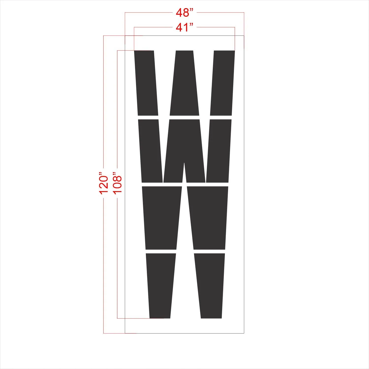 108" FAA Airport Stencil Kit