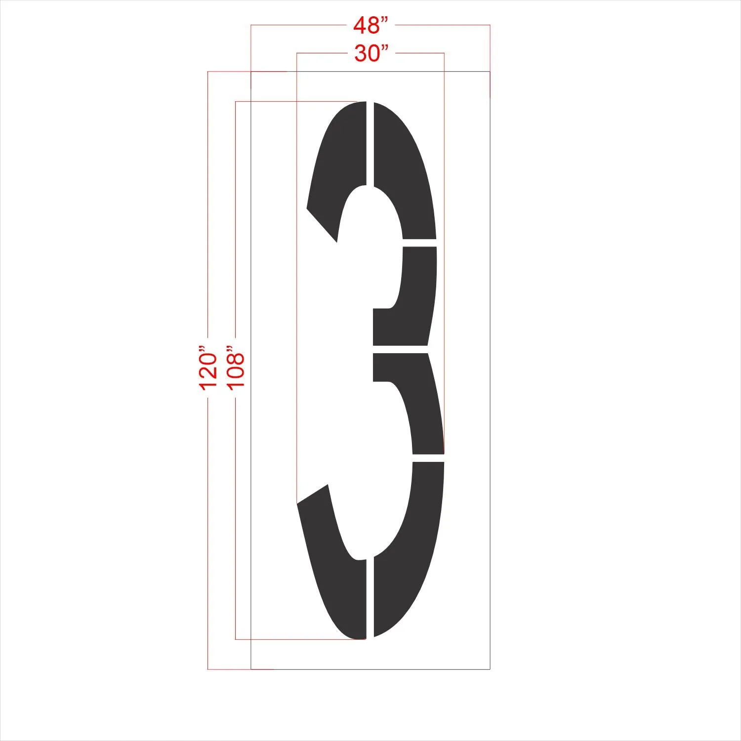 108" FAA Airport Stencil Kit