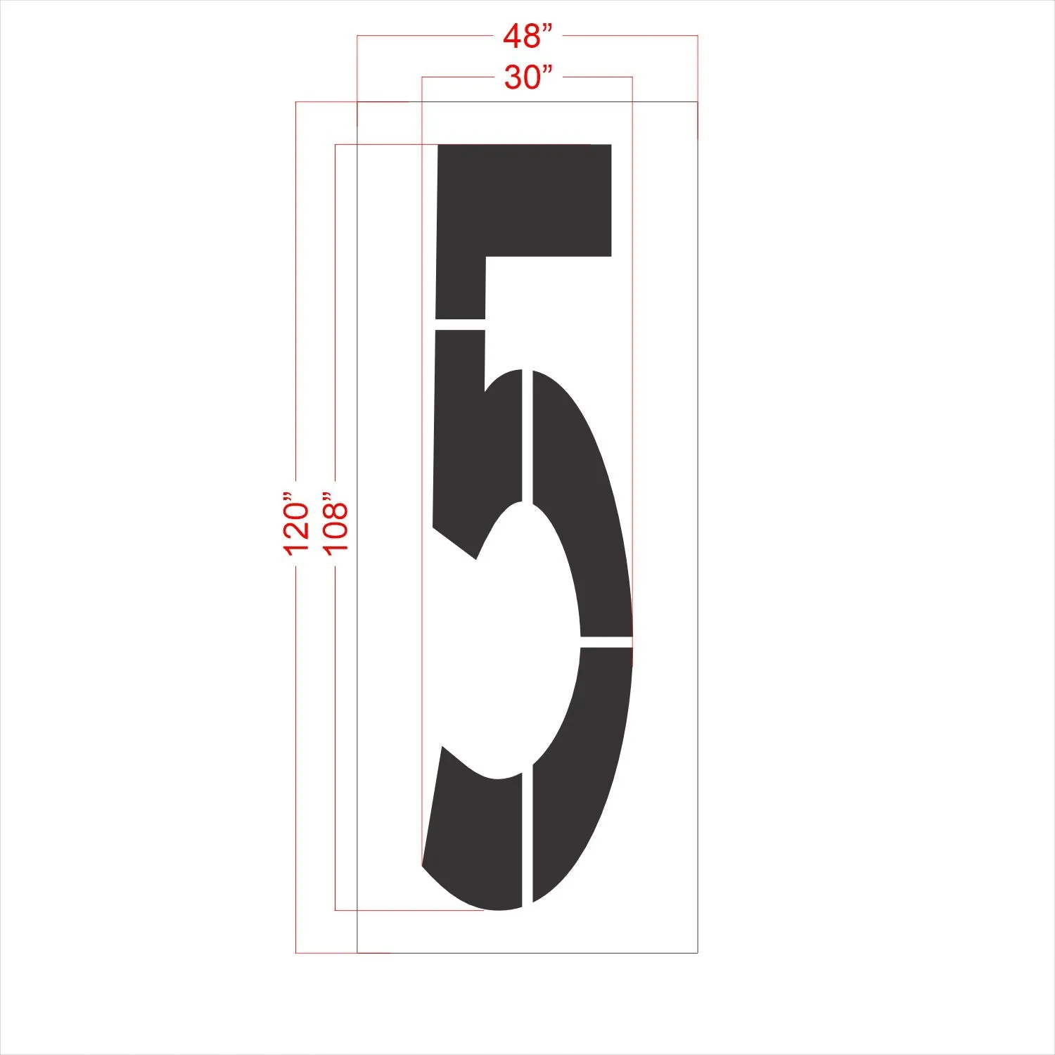 108" FAA Airport Stencil Kit