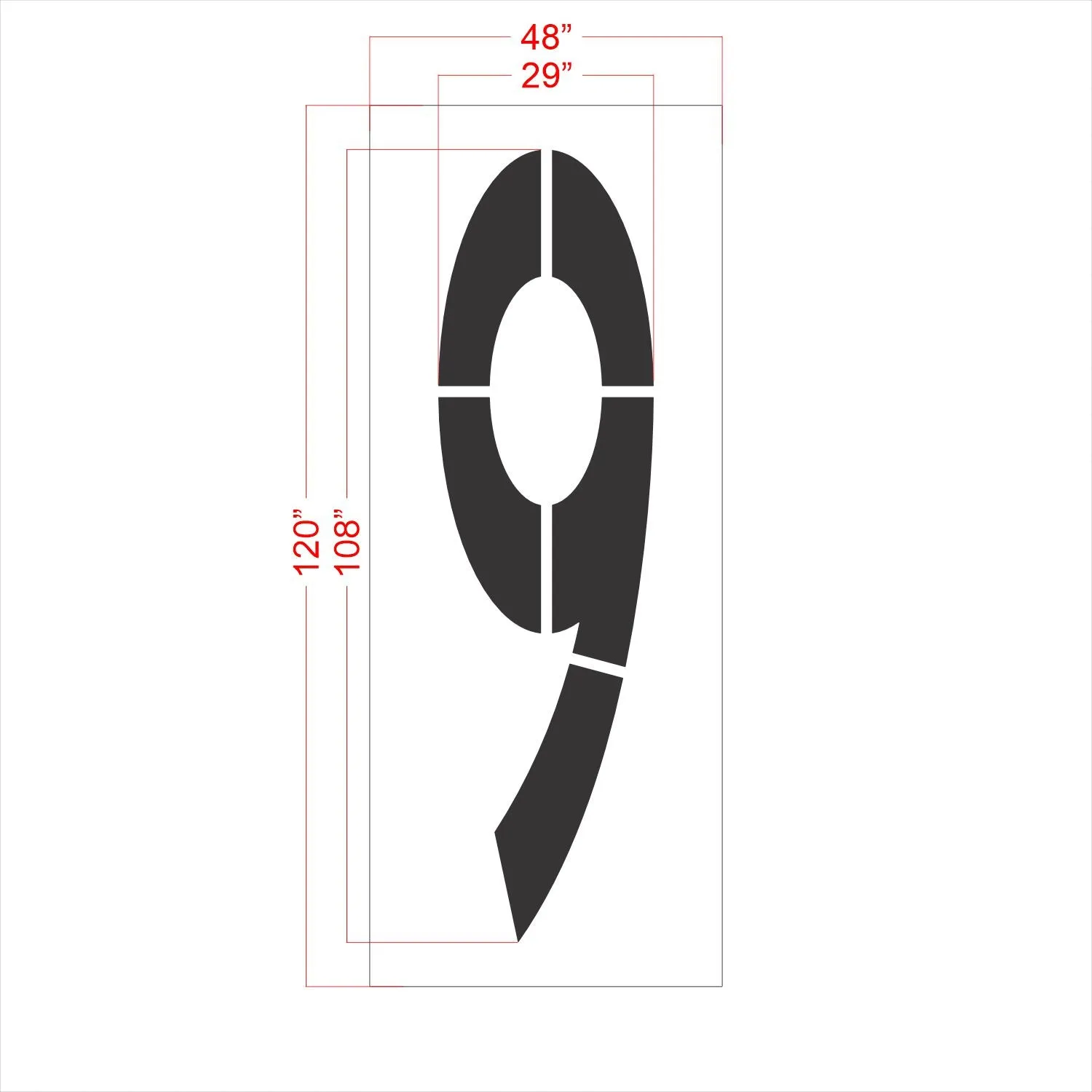 108" FAA Airport Stencil Kit