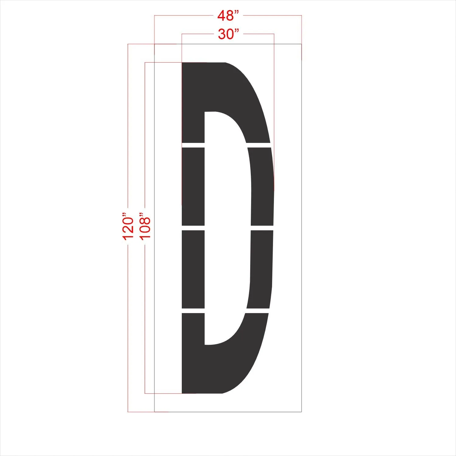 108" FAA Airport Stencil Kit