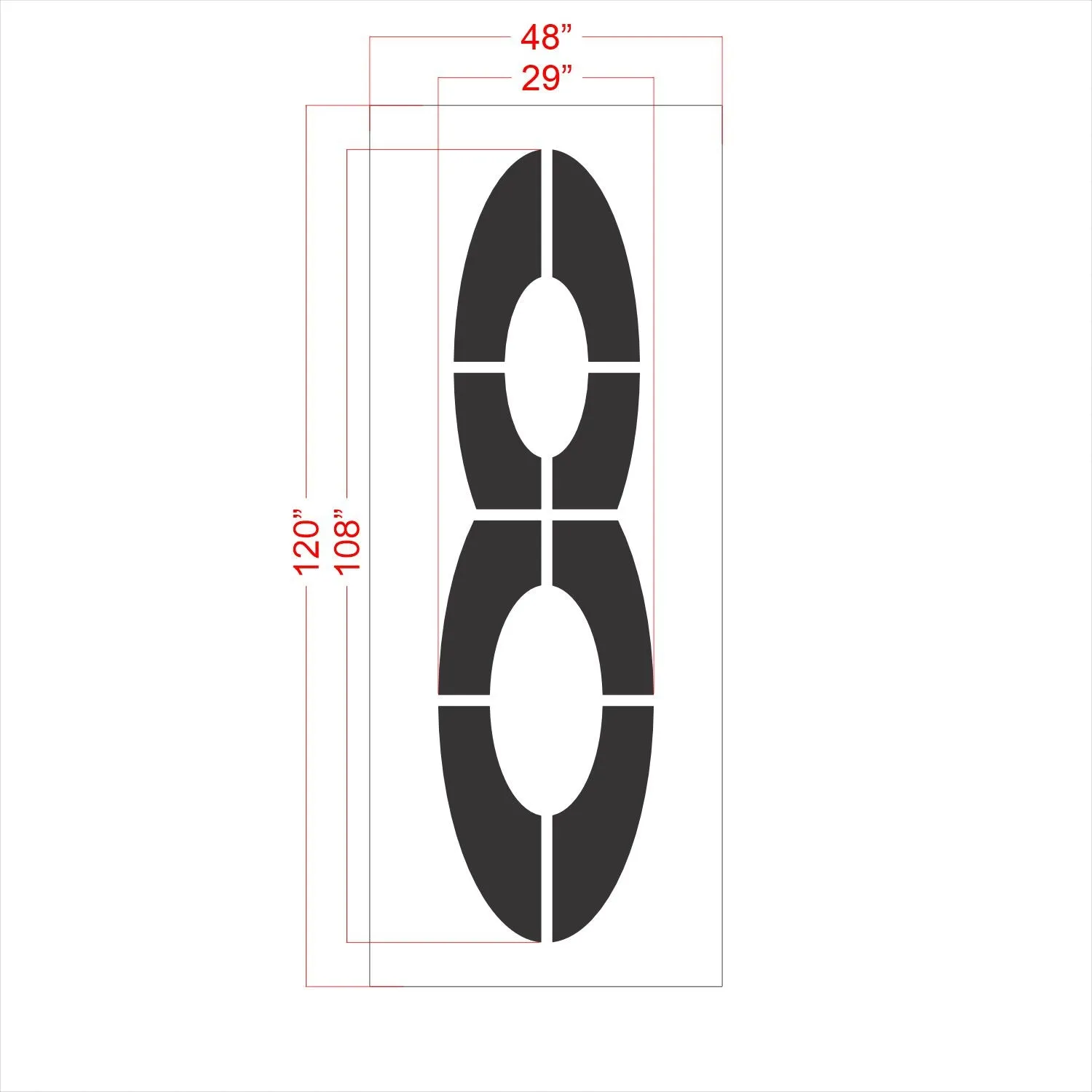 108" FAA Airport Stencil Kit