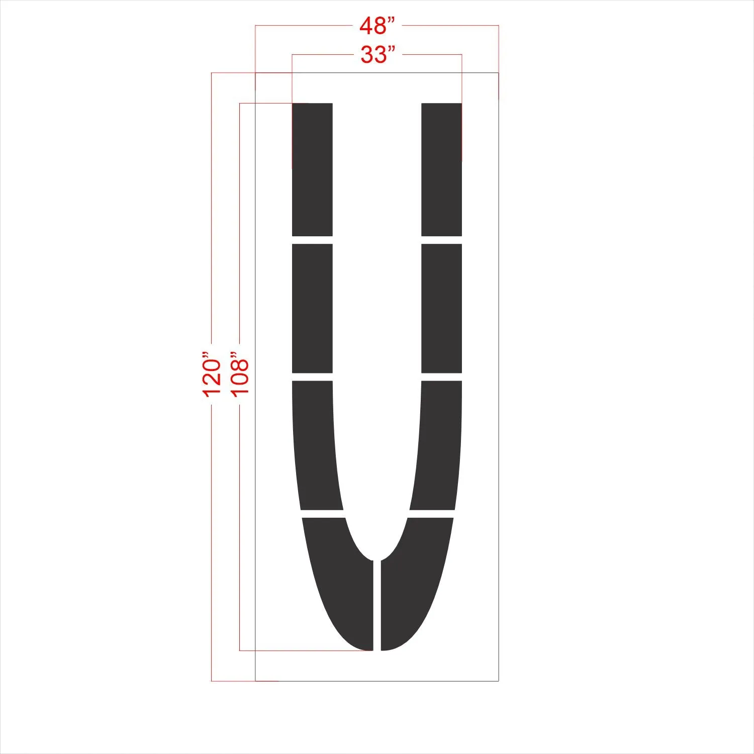 108" FAA Airport Stencil Kit