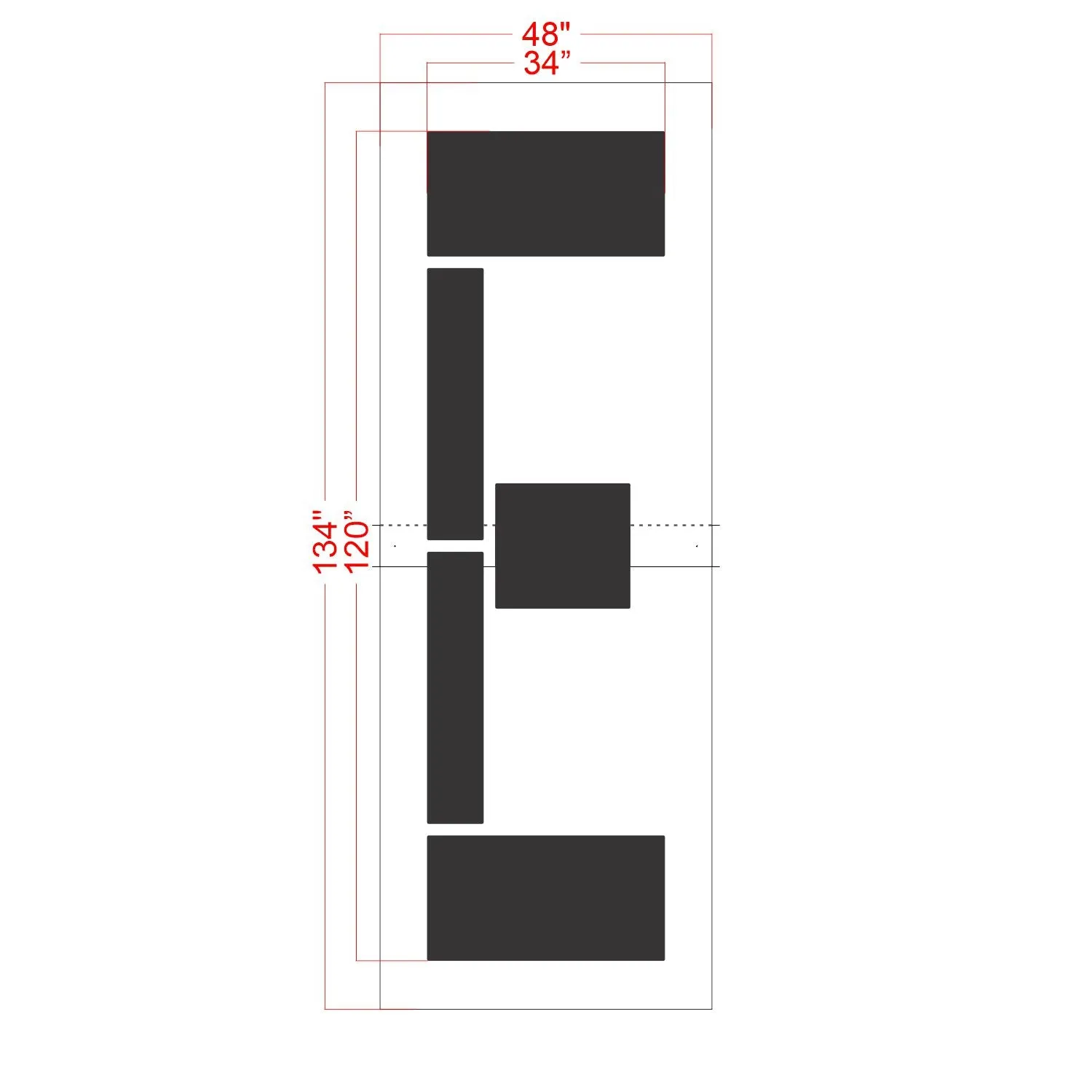 120" FAA Airport Stencil Kit