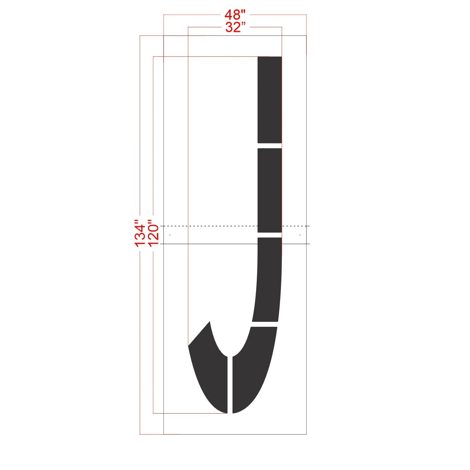 120" FAA Airport Stencil Kit