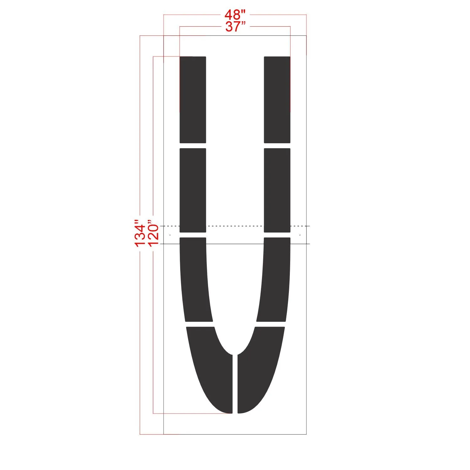 120" FAA Airport Stencil Kit