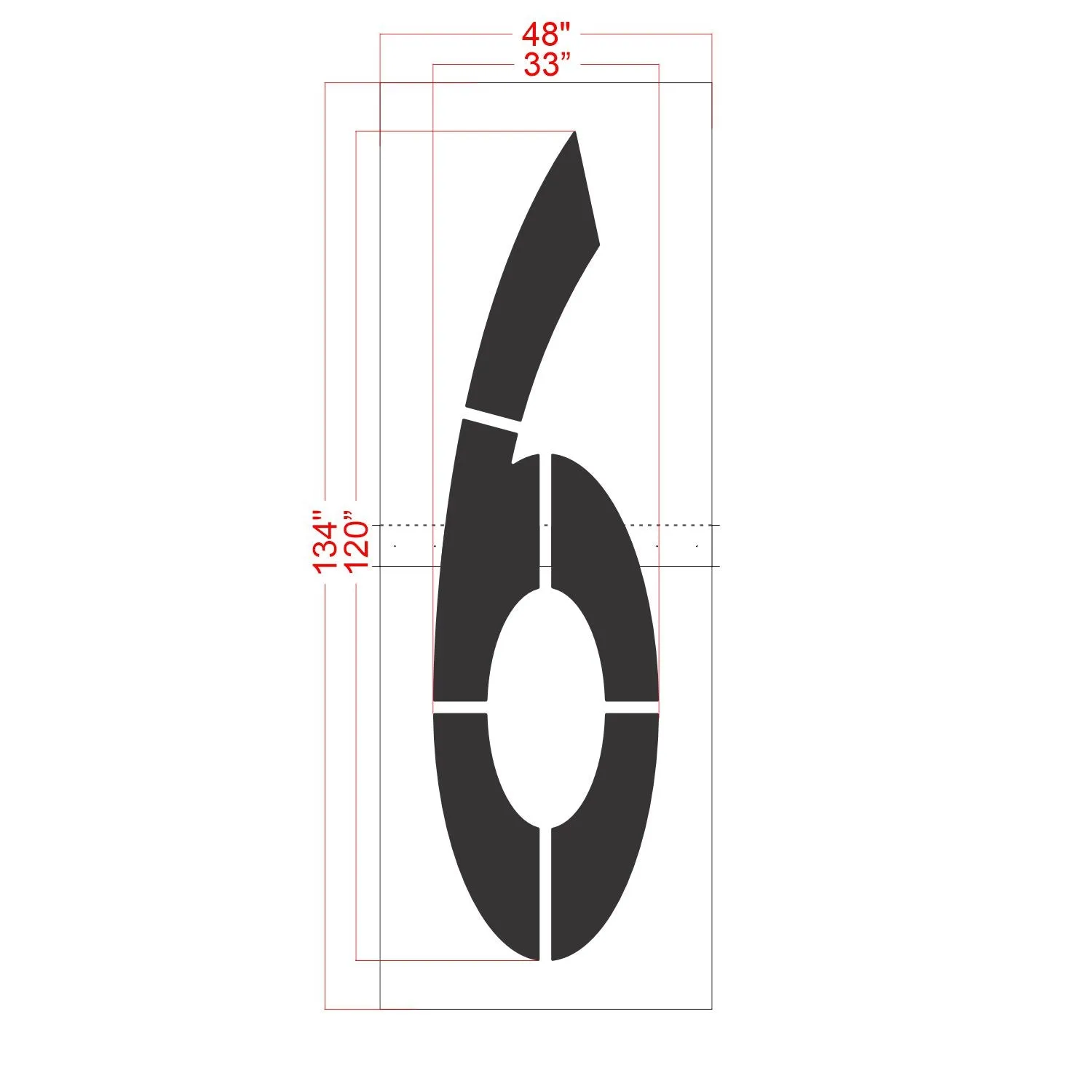 120" FAA Airport Stencil Kit