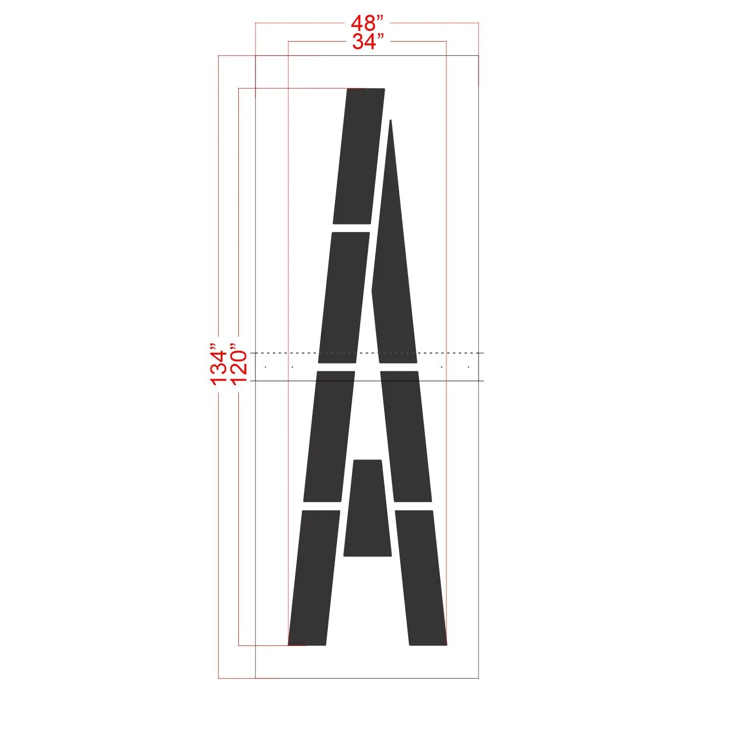 120" FAA Airport Stencil Kit