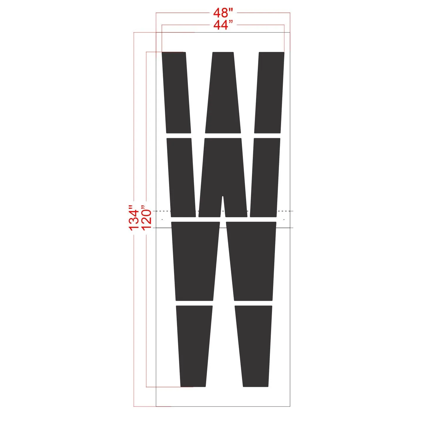 120" FAA Airport Stencil Kit