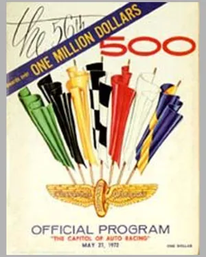 1972 - 56th Indy 500 official event program