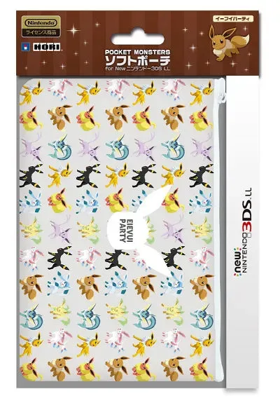 3DS LL HORI POKEMON SOFT POUCH EIEVUI PARTY (3DS-475)