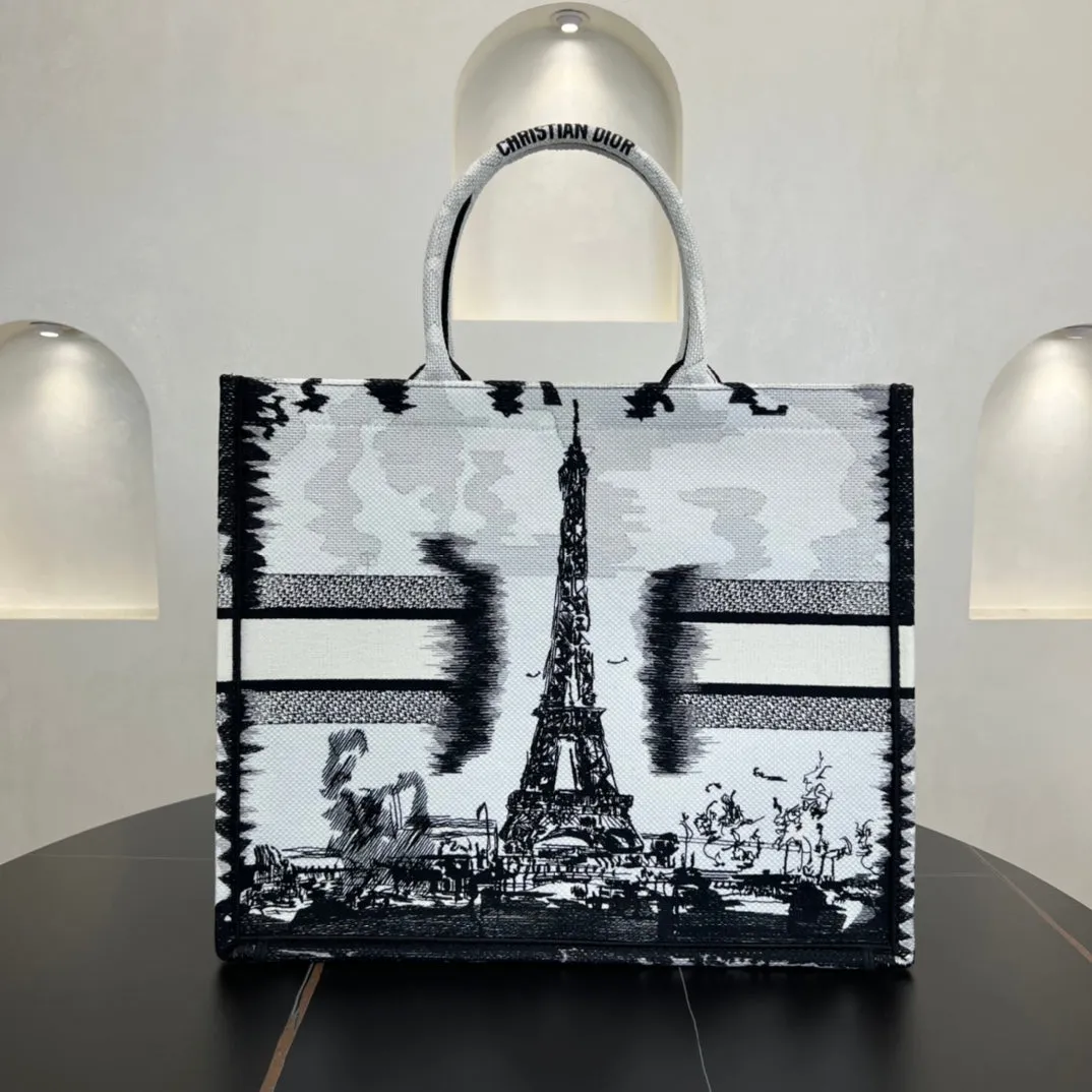 42cm large tote embroidered shoulder bag 285623