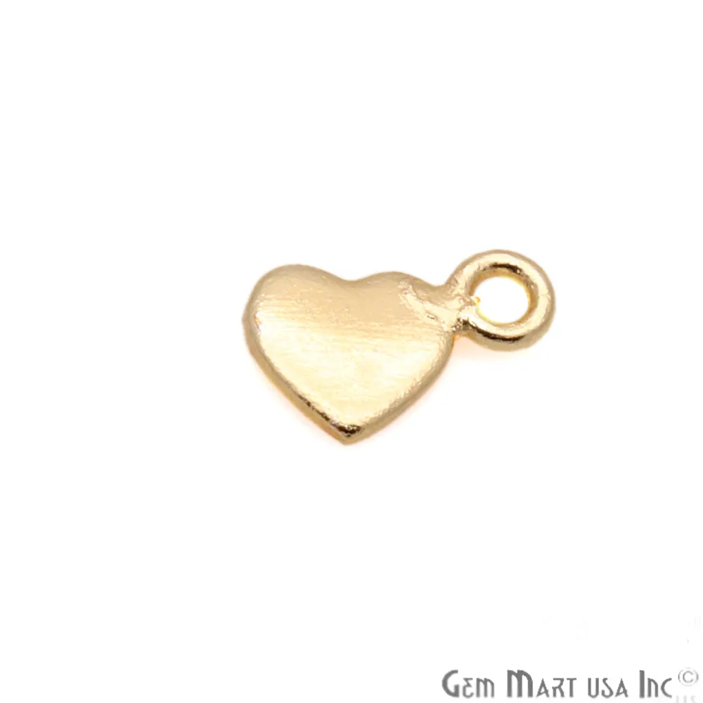 5pc Lot Heart Finding 9x6mm Gold Plated Jewelry Making Charm