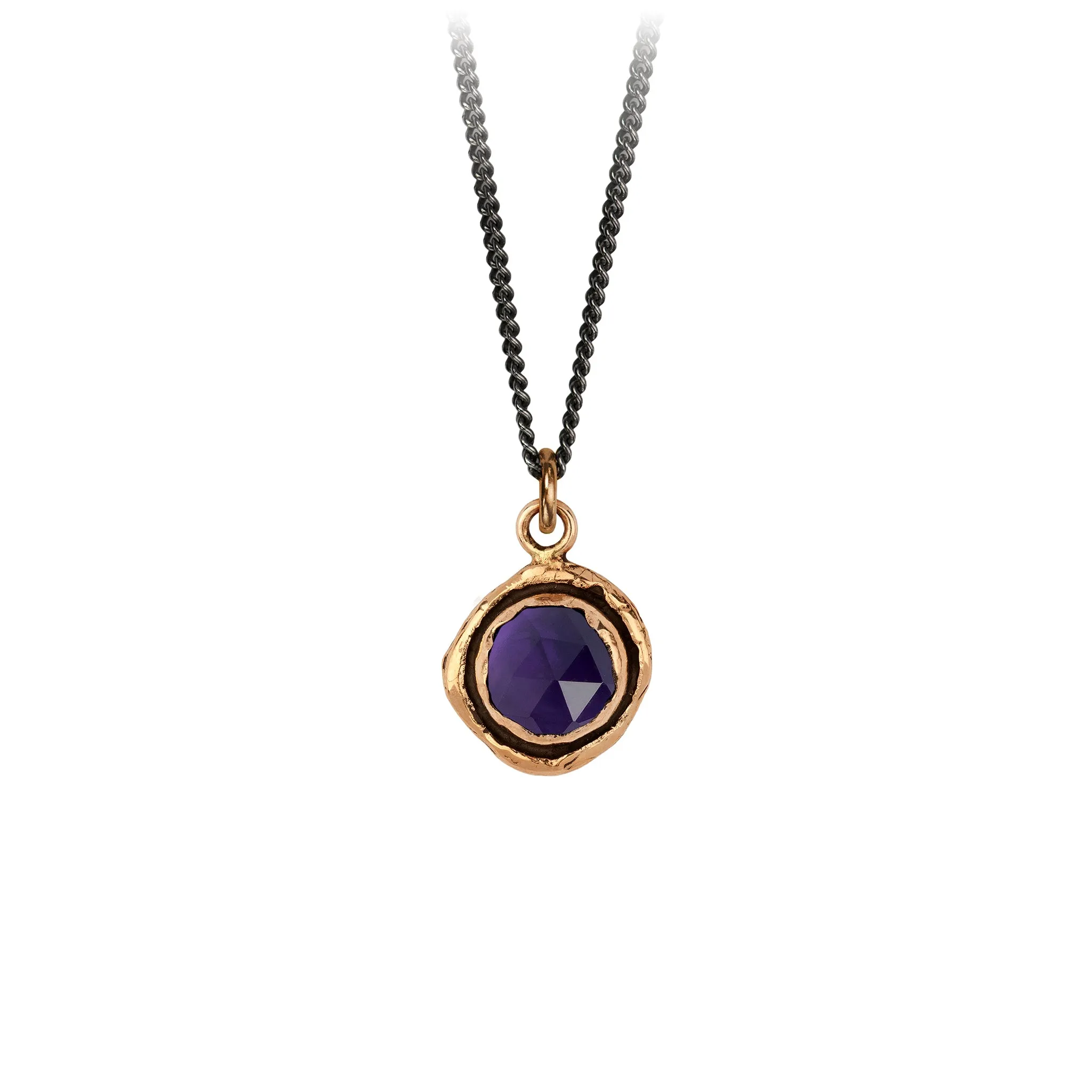 Amethyst Faceted Stone Talisman