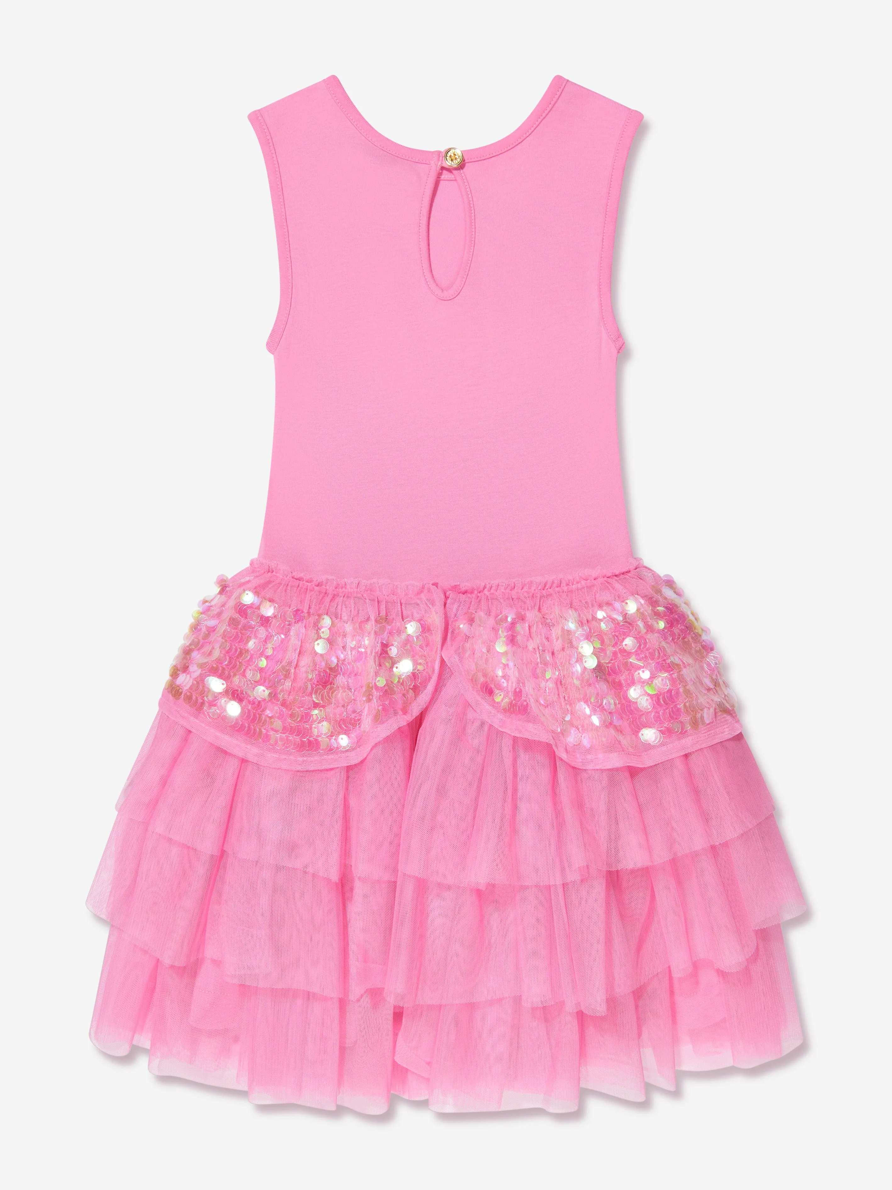 Angels Face Girls Sleeveless Ace Dress in Pink