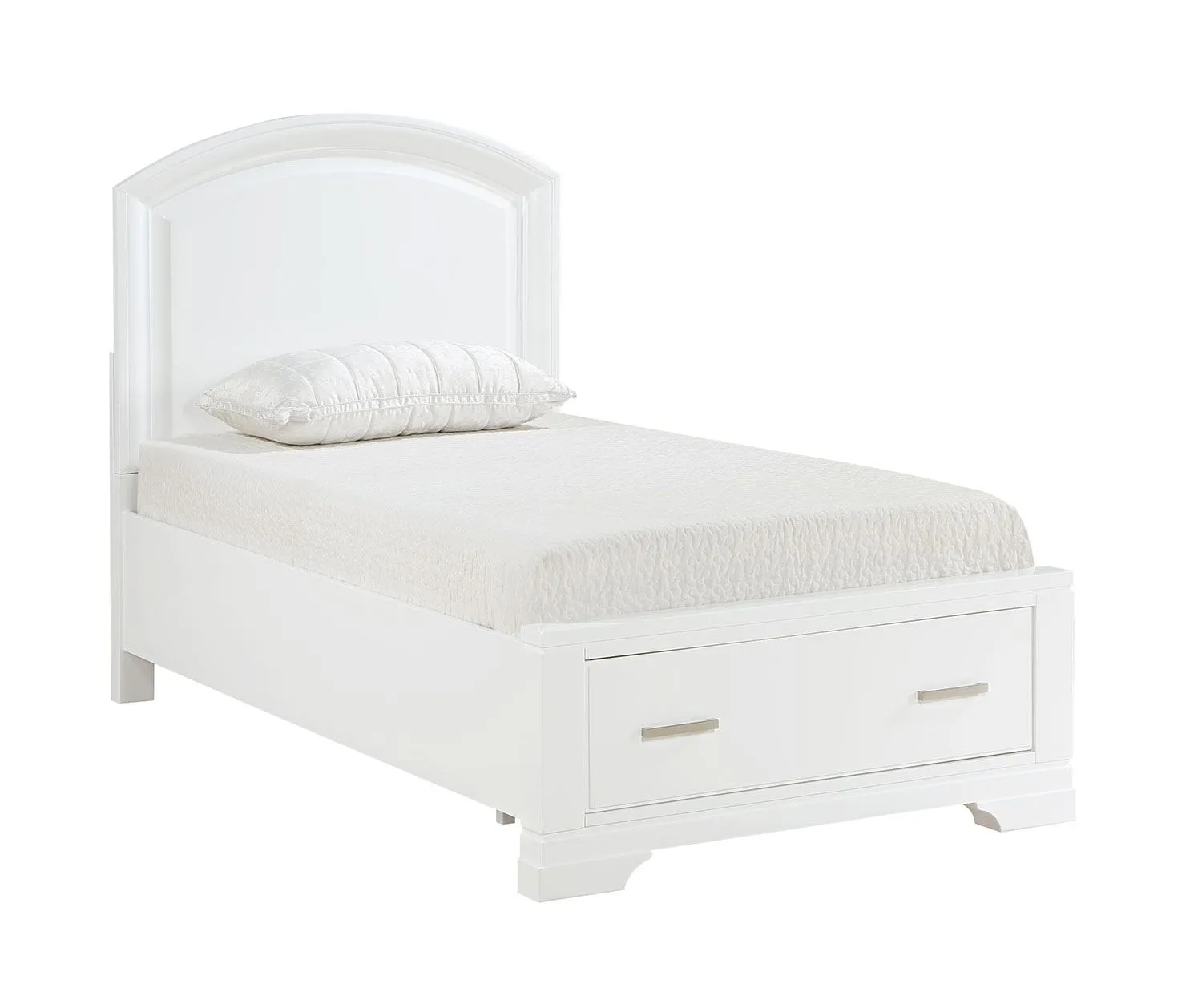 Arista 5-Piece Twin Storage Bedroom Package - White