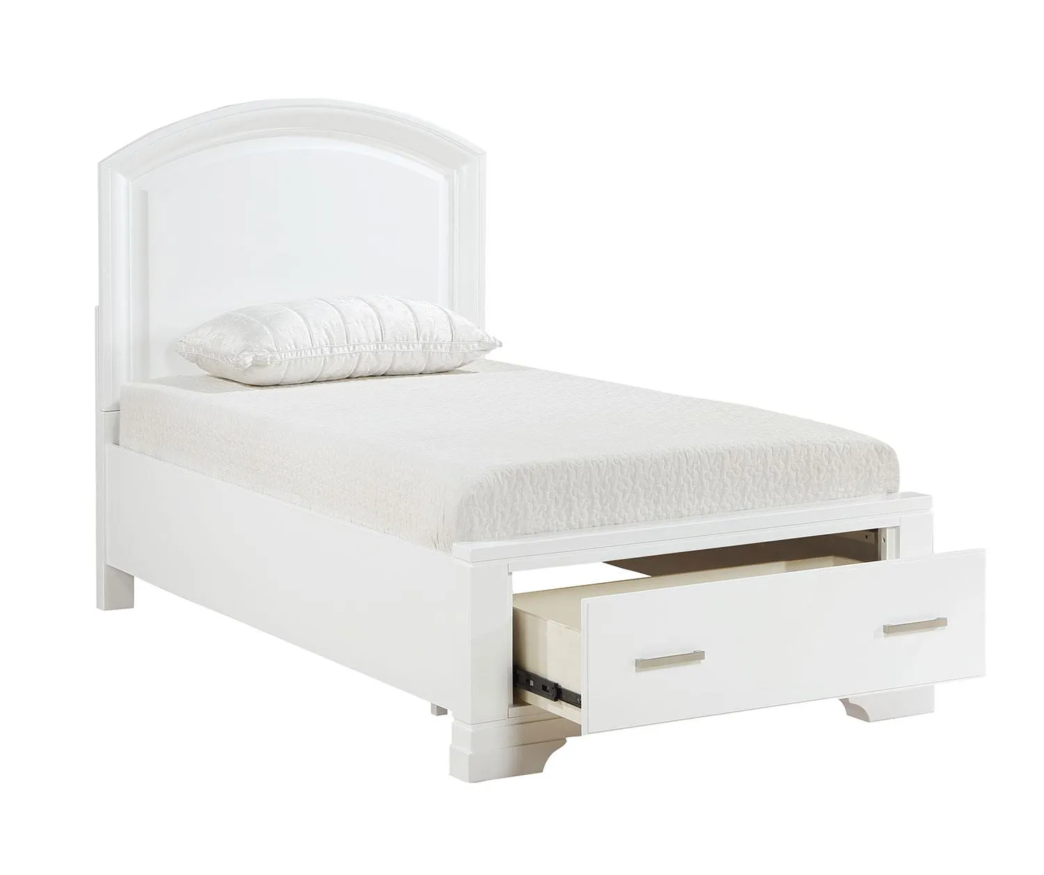 Arista 5-Piece Twin Storage Bedroom Package - White