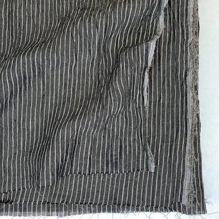 Black Stripes - Linen - 1/2 metre