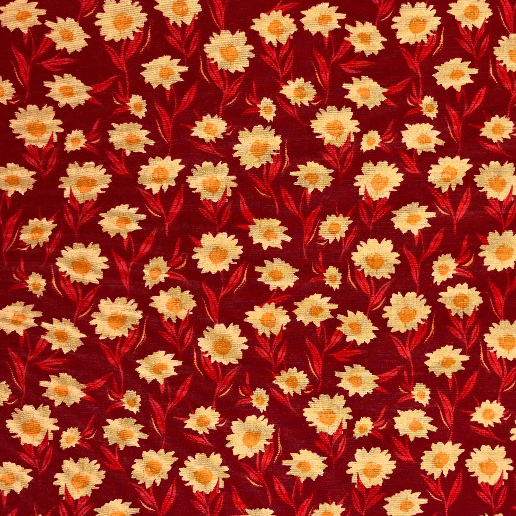 Bountiful Daisies, Cherry | Season & Spice | Quilting Cotton