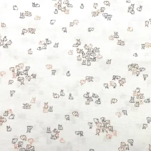 Bunnies White | Petit | Quilting Cotton