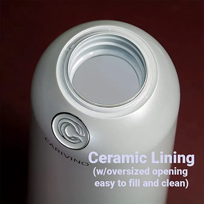 Carivino All-In-One Insulated Wine Bottle with Glasses- Pearl