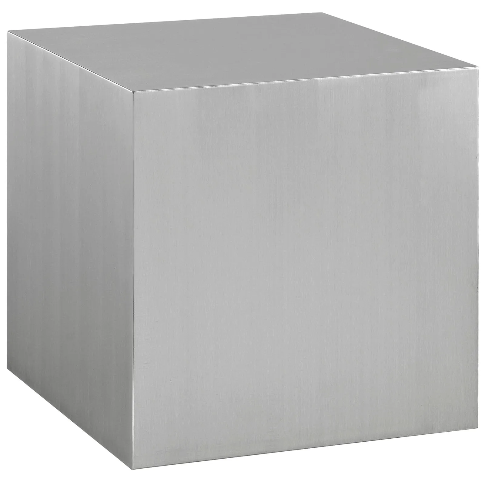 Cast Stainless Steel Side Table by Modway