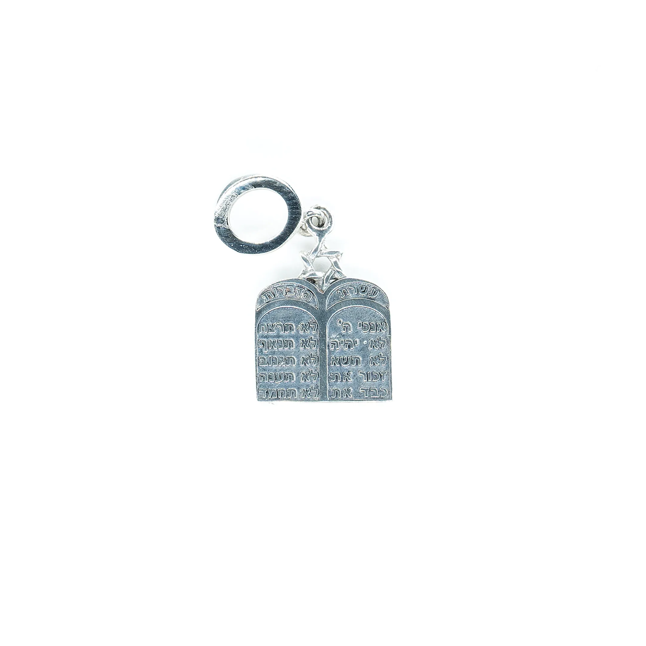 Charm - 10 Commandments Tablets of Stone - Sterling Silver