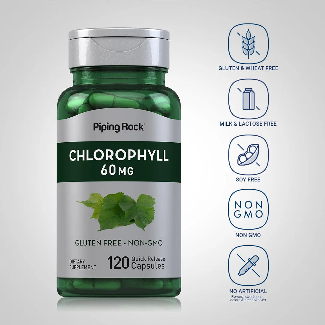 Chlorophyll, 60 mg, 120 Quick Release Capsules