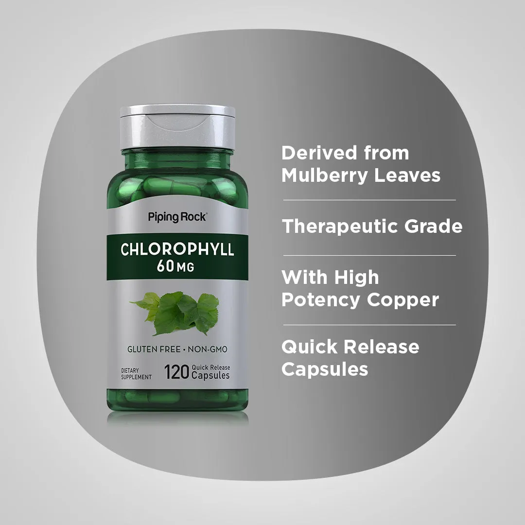 Chlorophyll, 60 mg, 120 Quick Release Capsules