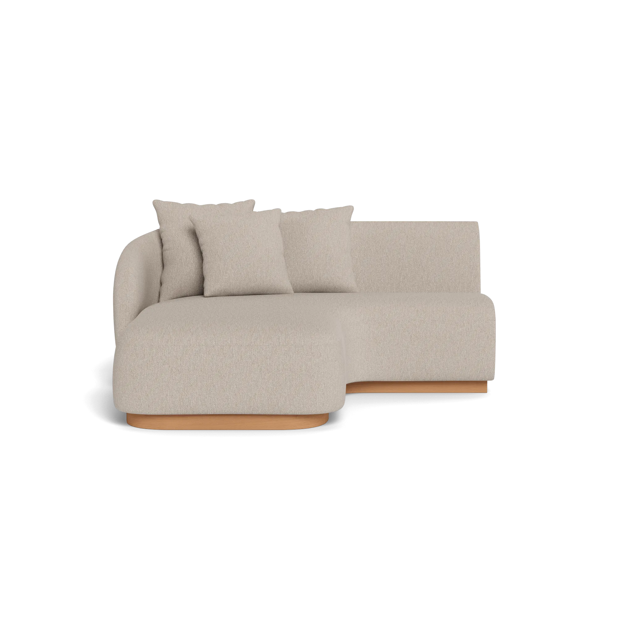 Como Curved Chaise Left