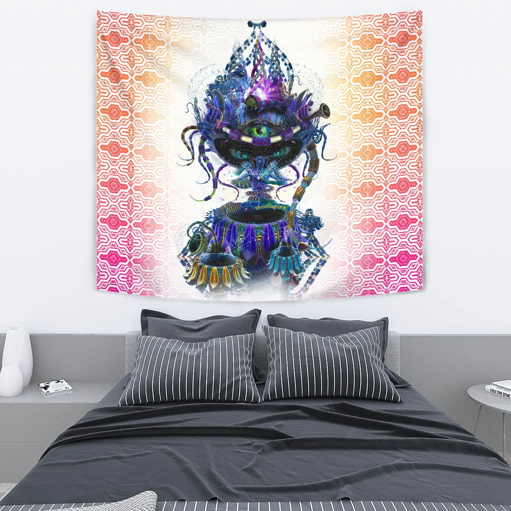 Copelandia White Artwork Tapestry