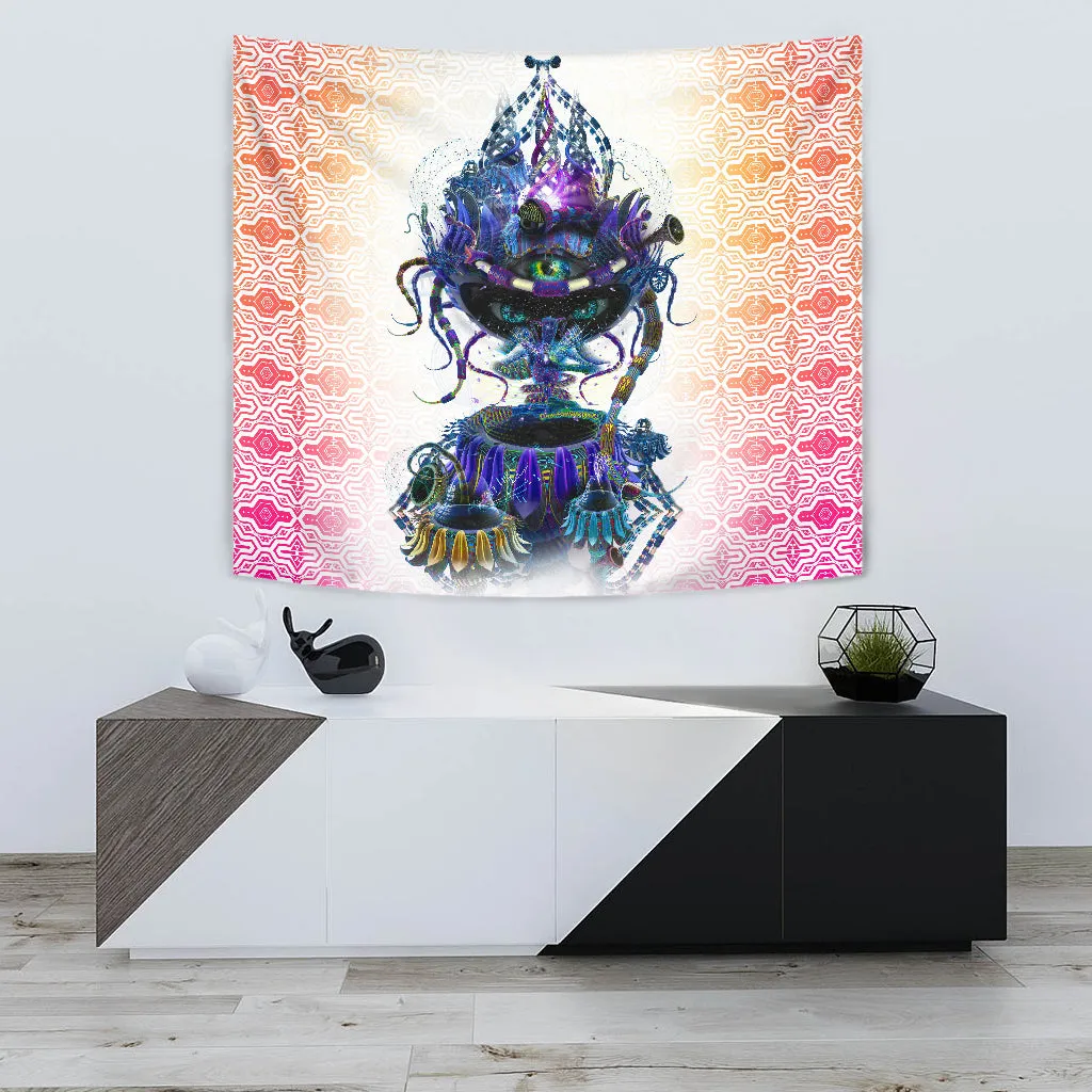 Copelandia White Artwork Tapestry