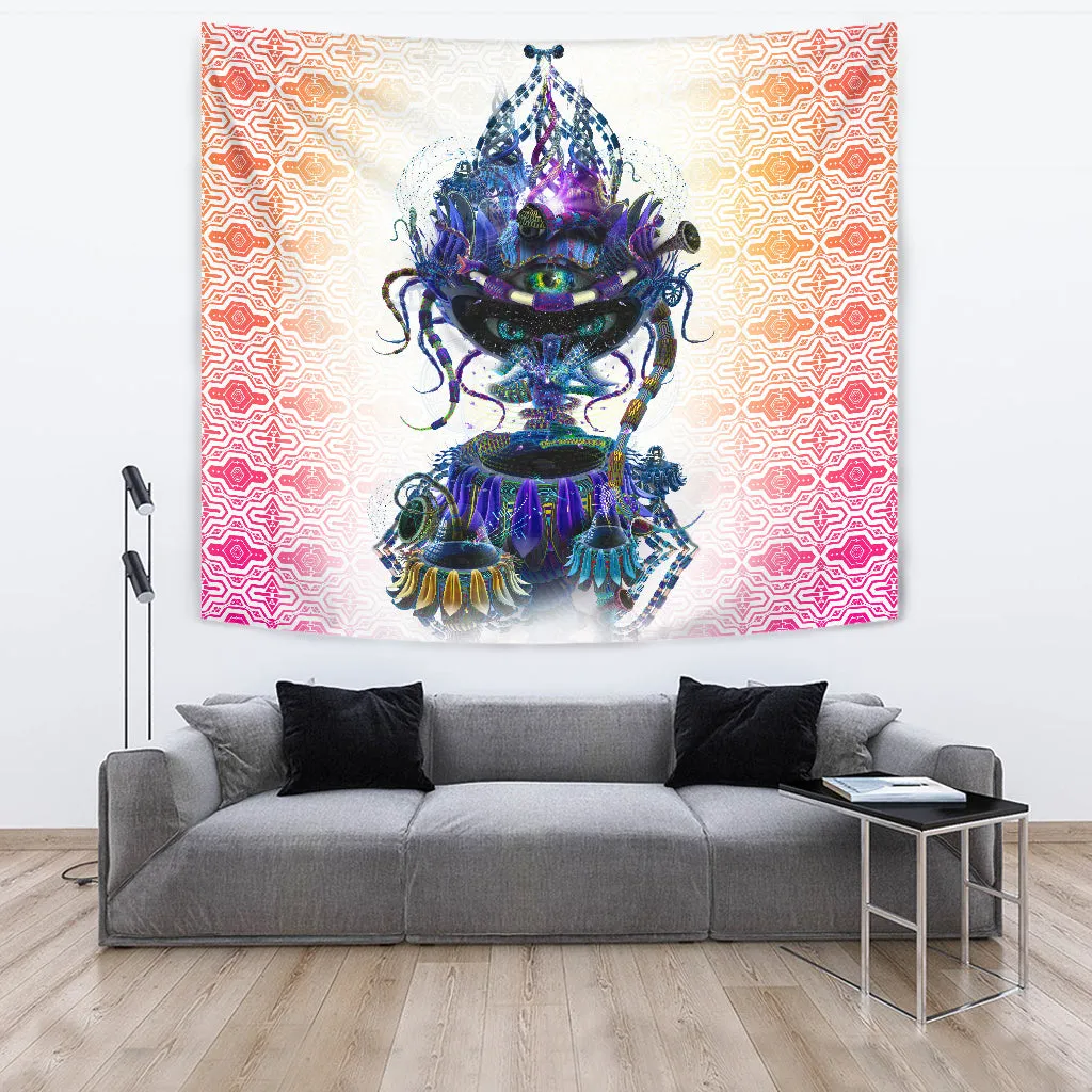 Copelandia White Artwork Tapestry