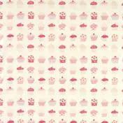 Cupcakes Pink PVC Fabric