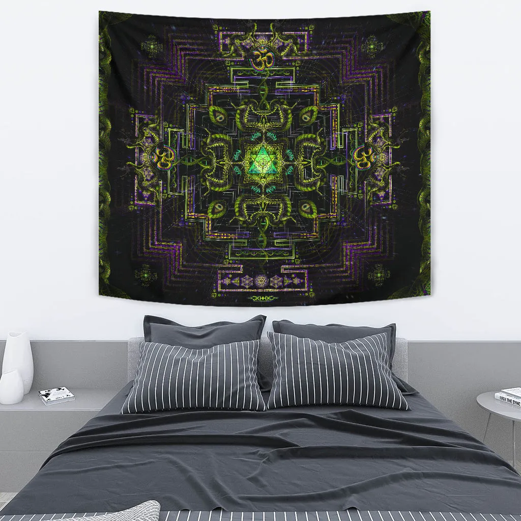 Divine Yantra Artwork Tapestry