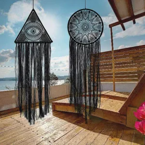 'Evil Eye' Black Dream Catcher